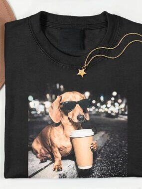 Funny Dachshund T-shirt, Dog Graphic Tee, Gift For Dog Lover